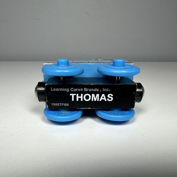 RARE 2009 Short Thomas With Big Wheels Thomas And Friends Train Wooden Railway - Picture 6 of 7